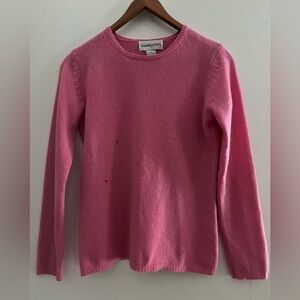 Vintage Pink Bloomingdale's 100% cashmere crewneck sweater Size S
